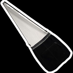 The Sak Lucia Crossbody Suede Bag with Adjustable Strap. Navy Blue